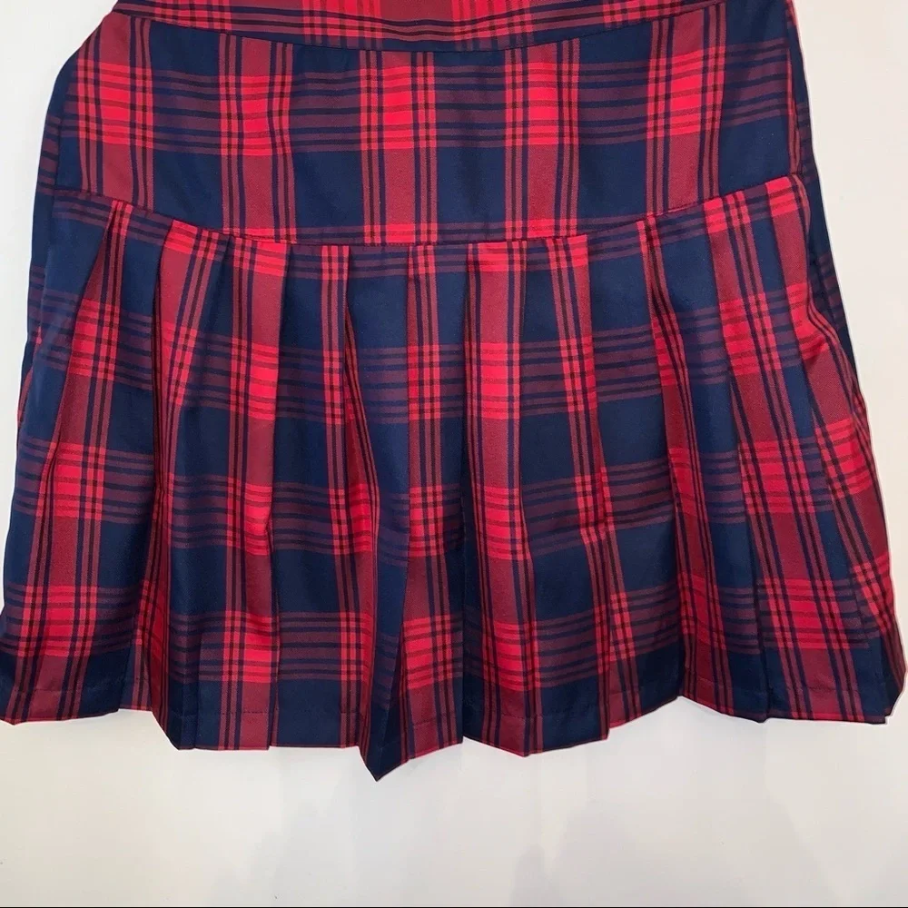 NWT SIM & SAM Plaid Wrap Skirt